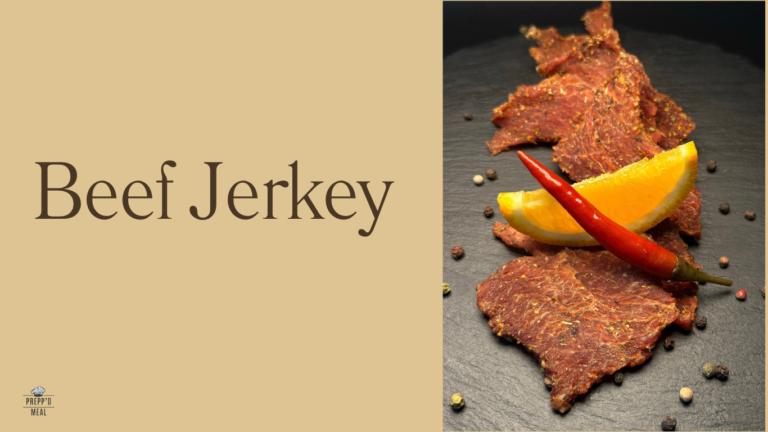 Beef jerky high protein snack