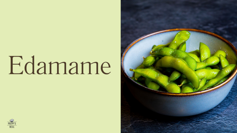 Edamame beans high protein snack