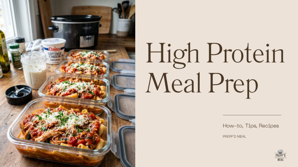 High protein meal prep guide, tips, recipes
