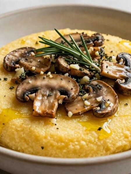 High protein vegan polenta