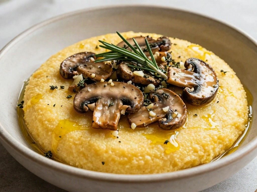High protein vegan polenta